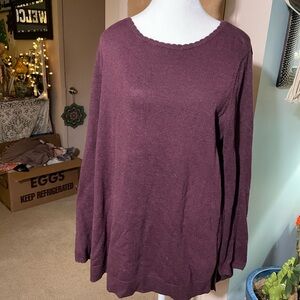 Elle Women's Plum lightweight Sweater